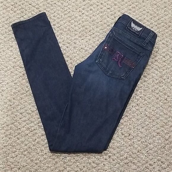 ROCK & Republic Low-Rise Dark Wash Berlin Skinny Jeans - Picture 7 of 8